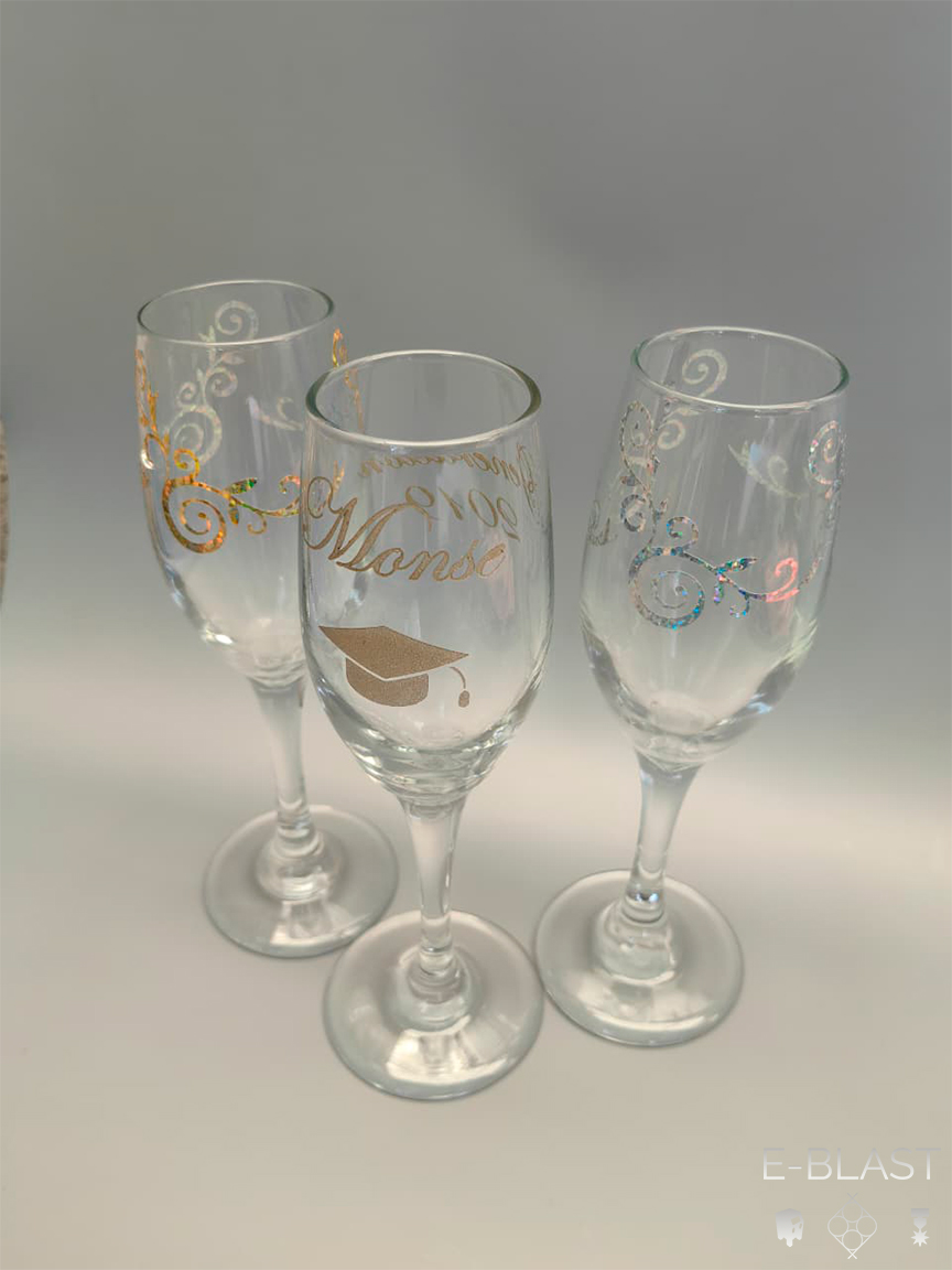 Copas de vidrio personalizadas